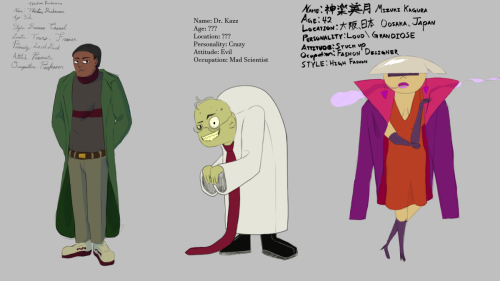 3 Characters, 3 styles