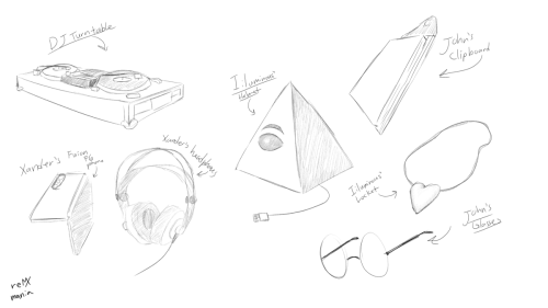 Prop sketches